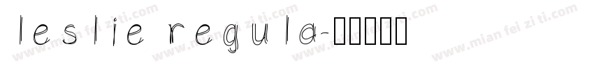 leslie regula字体转换